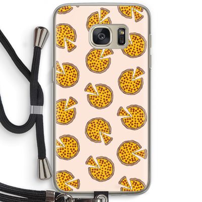 You Had Me At Pizza: Samsung Galaxy S7 Transparant Hoesje met koord