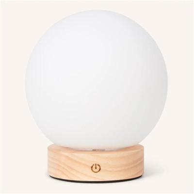 Tafellamp oplaadbaar Flore lichtbruin hout Tafellamp oplaadbaar Flore lichtbruin hout