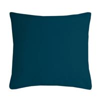 Stof Textile sierkussen Nelson - petrol blauw - 60 x 60 cm - bank kussens - polyester