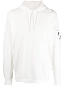 C.P. Company lens-detail cotton hoodie - Blanc