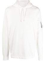 C.P. Company lens-detail cotton hoodie - Blanc - thumbnail