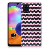Samsung Galaxy A31 | TPU bumper | Waves Roze