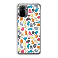Kleurrijke katten: Xiaomi Redmi Note 10 Pro Transparant Hoesje