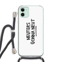 Neuters: iPhone 11 Transparant Hoesje met koord