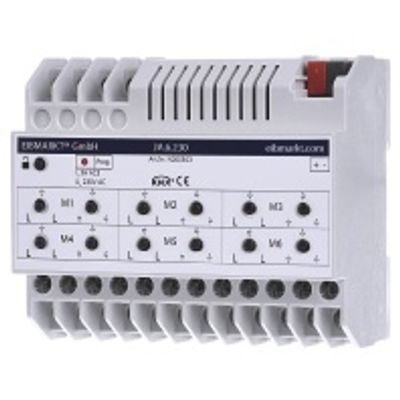 JA.6.230  - KNX shutter/blind actuator 6fold 230V, DRA - JA.6.230 with very large parameters (special sale)