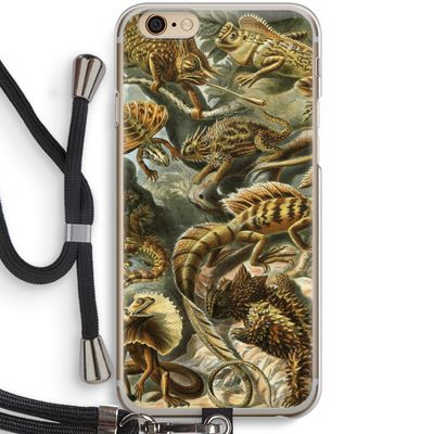 Haeckel Lacertilia: iPhone 6 / 6S Transparant Hoesje met koord
