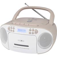 Reflexion RCR2260DAB/PK Radio/CD-speler DAB+, DAB, VHF (FM) AUX, CD, Cassette, USB Wit, Pink - thumbnail