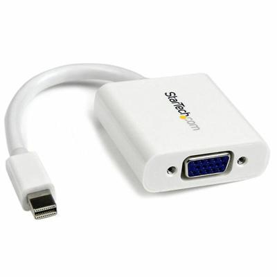 Mini DisplayPort naar VGA-Adapter Startech MDP2VGAW Wit Zwart 0,12 m