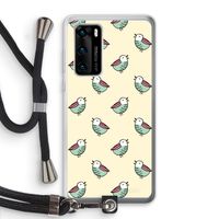 Vogeltjes: Huawei P40 Transparant Hoesje met koord