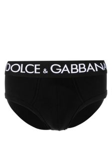 Dolce & Gabbana logo-print stretch-cotton briefs - Noir