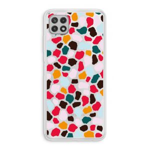 Colored Giraffe: Samsung Galaxy A22 4G Transparant Hoesje