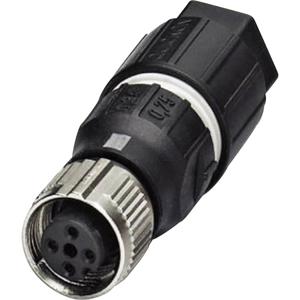 Phoenix Contact 1521601 Sensor/actuator connector, niet geassembleerd M12 Aantal polen: 4 Bus, recht 1 stuk(s)