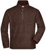 James & Nicholson JN043 Half-Zip Fleece - Brown - XL