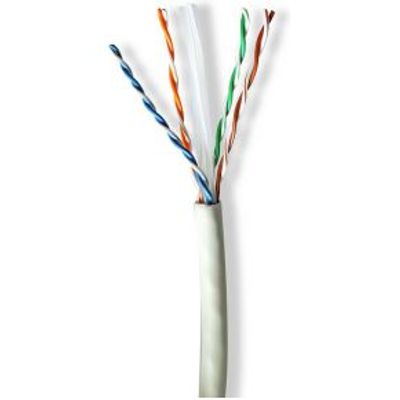 Nedis CCBG8535GY100S netwerkkabel Grijs 100 m Cat6a U/UTP (UTP)