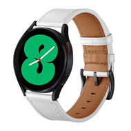 lederen bandje - Wit - Samsung Galaxy watch 7 - 40mm & 44mm