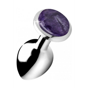 XR Brands Amethyst Gem - Butt Plug - Medium