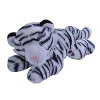 Pluche knuffel dieren Eco-kins witte tijger van 30 cm   - - thumbnail