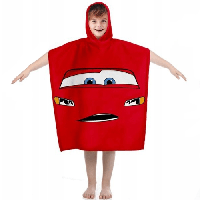 Cars Poncho - 55 x 100 cm - Katoen