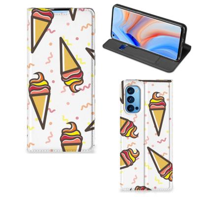 OPPO Reno4 Pro 5G | Flip Style Cover | Icecream