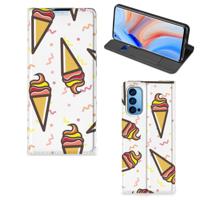 OPPO Reno4 Pro 5G | Flip Style Cover | Icecream