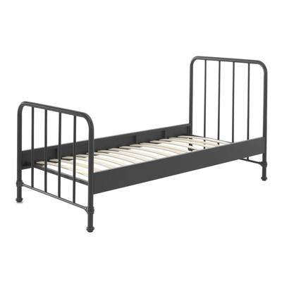 Leen Bakker - Vipack Bed Bronxx - 90x200 Cm - Metaal - Zwart - 208x98.5x110 Cm