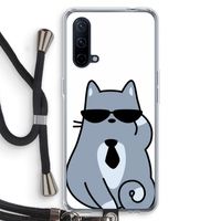 Cool cat: OnePlus Nord CE 5G Transparant Hoesje met koord