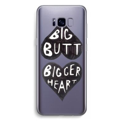 Big butt bigger heart: Samsung Galaxy S8 Plus Transparant Hoesje