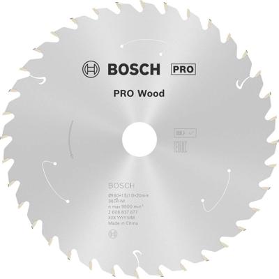 Bosch Accessories Bosch Power Tools 2608837677 Hardmetaal-cirkelzaagblad 160 x 20 mm Aantal tanden: 36 1 stuk(s)