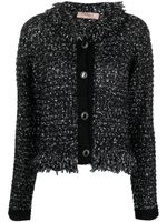 TWINSET veste en tweed à sequins - Noir