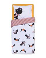 HEMA Takkie peuterdekbedovertrek 120x150cm zacht katoen (wit)