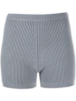 Alexander Wang short nervuré en laine - Gris - thumbnail