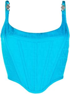 Versace haut-corset Versace Allover - Bleu