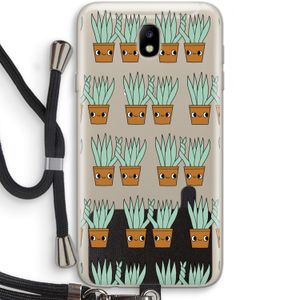 Sansevieria: Samsung Galaxy J7 (2017) Transparant Hoesje met koord
