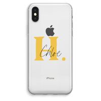 Amber Script: iPhone XS Max Transparant Hoesje