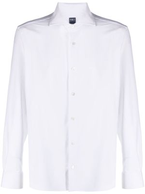Fedeli chemise boutonnée à manches longues - Blanc