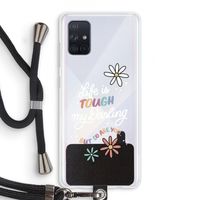 Tough Life: Samsung Galaxy A71 Transparant Hoesje met koord