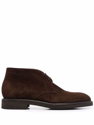 John Lobb bottes Heywood en daim - Marron