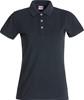 SALE! Clique 028241 Stretch Premium Dames Polo - Antraciet Melange - Maat S/36