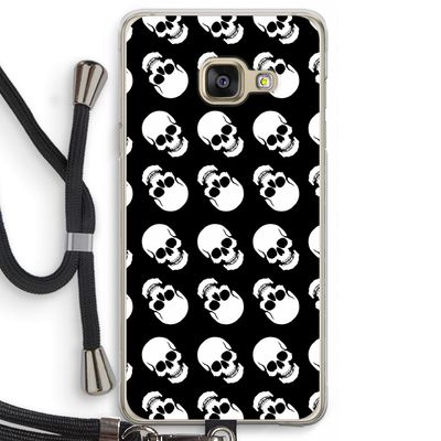 Musketon Skulls: Samsung Galaxy A3 (2016) Transparant Hoesje met koord