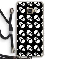 Musketon Skulls: Samsung Galaxy A3 (2016) Transparant Hoesje met koord