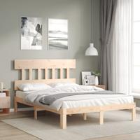 Bedframe zonder matras massief grenenhout 140x190 cm