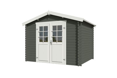 Blokhut Norah 275x230 Green Grey-Wit - Outdoor life