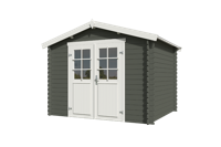 Blokhut Norah 275x230 Green Grey-Wit - Outdoor life