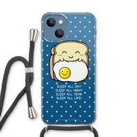 Sleep All Day: iPhone 13 Transparant Hoesje met koord