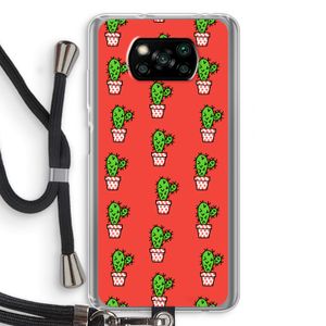 Mini cactus: Xiaomi Poco X3 Pro Transparant Hoesje met koord