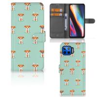 Motorola Moto G 5G Plus | Telefoonhoesje | Met pasjeshouder | Pups