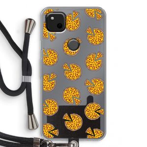 You Had Me At Pizza: Pixel 4a Transparant Hoesje met koord