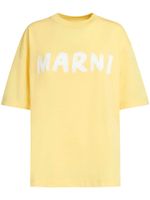 Marni t-shirt en coton à logo imprimé - Jaune - thumbnail