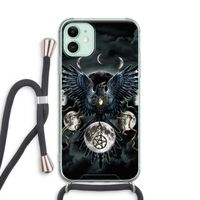 Sinister Wings: iPhone 11 Transparant Hoesje met koord