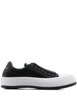 Alexander McQueen baskets Deck Plimsoles à design perforé - Noir - thumbnail